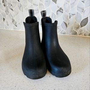 Girls Black Totes Rain Boots Size 13/1